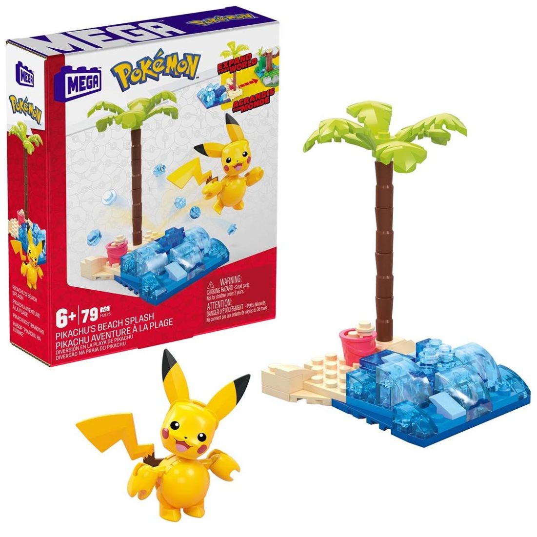 Juguete de Construcción Mega Construx Pokémon Mundo Aventura