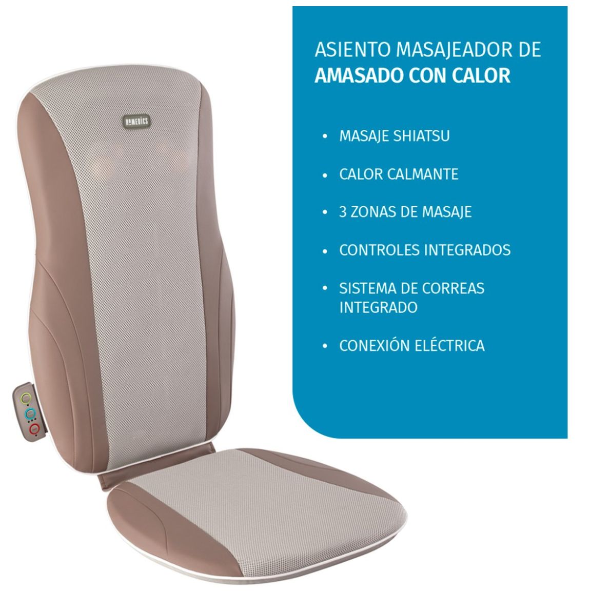 Masajeador de Espalda Full Masaje Tipo Shiatsu Homedics