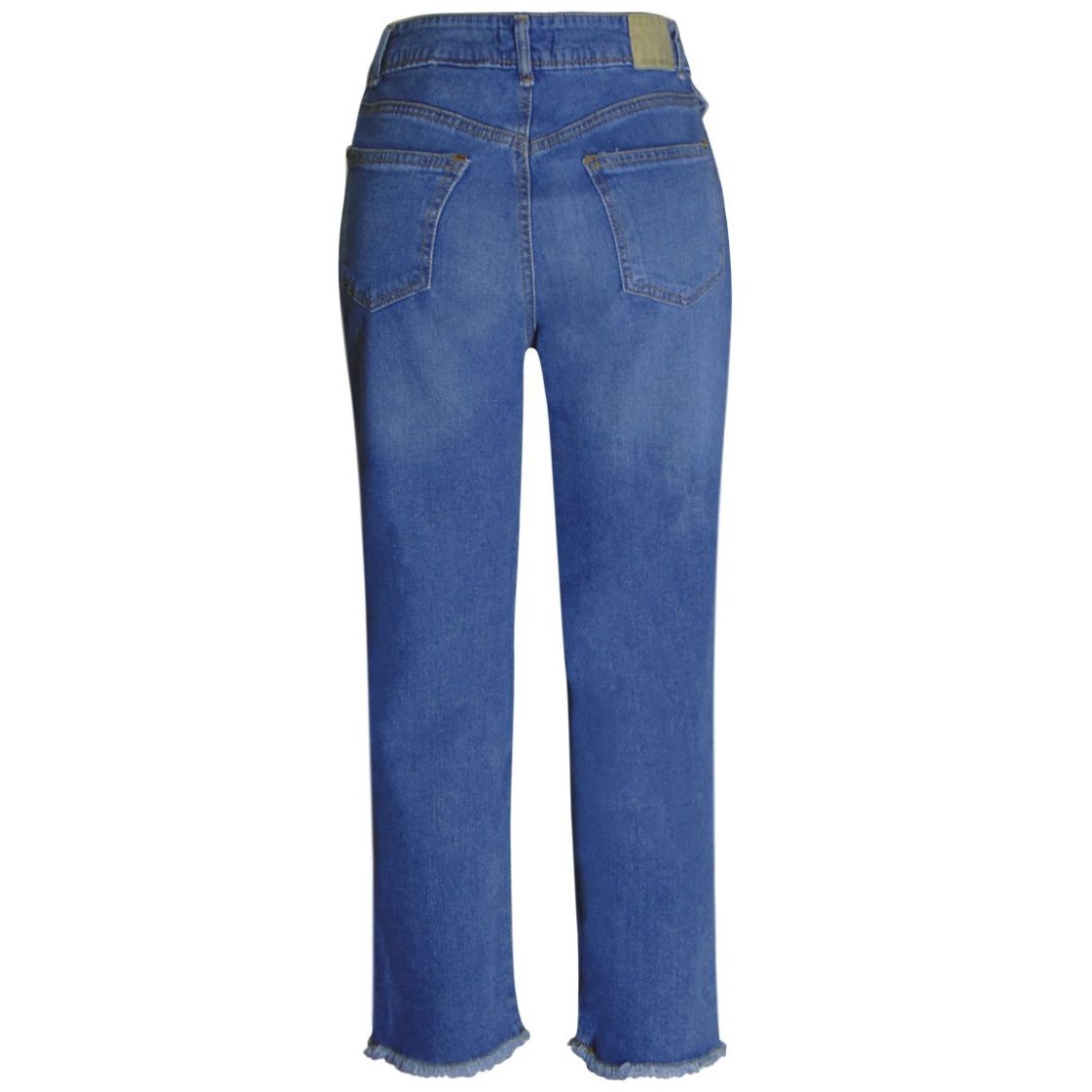 Jeans Beronna Corte Recto Diseño Mezclilla