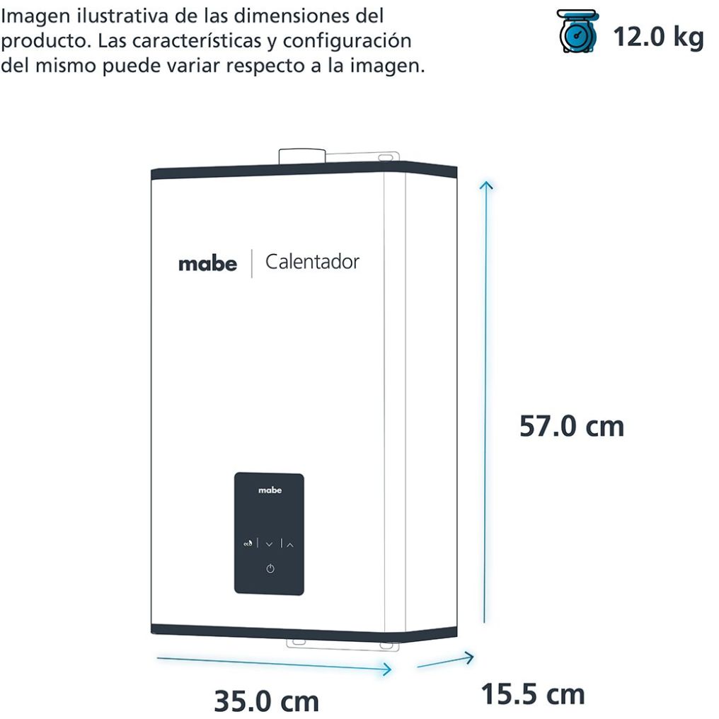 Calentador Instantáneo Auto Modulante Mabe 16L Cmm16M1Fslp