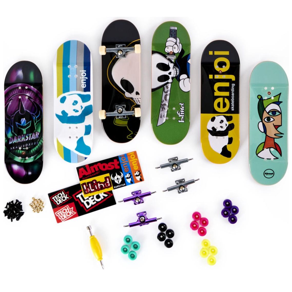 Paquete de 6 Patinetas Y Accesorios Tech Deck