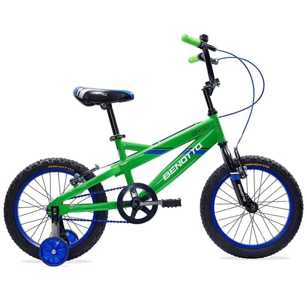 Bicicleta Benotto Cross Diavolo R16 1V. Verde/negro