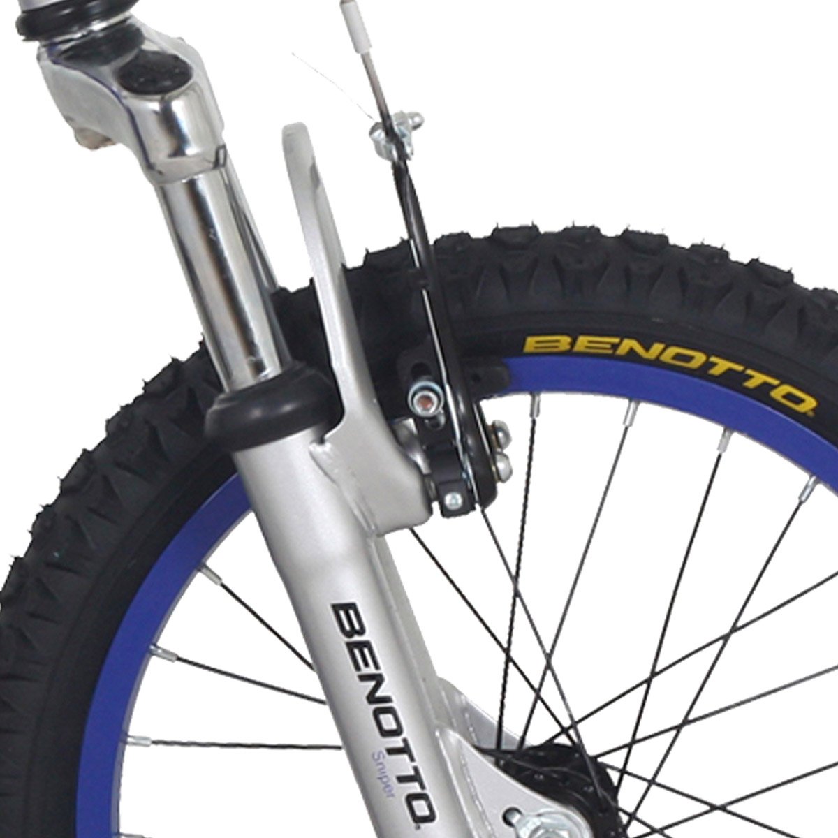 Bicicleta Benotto Montaña Sniper R16 1V. Ds Gris/azul