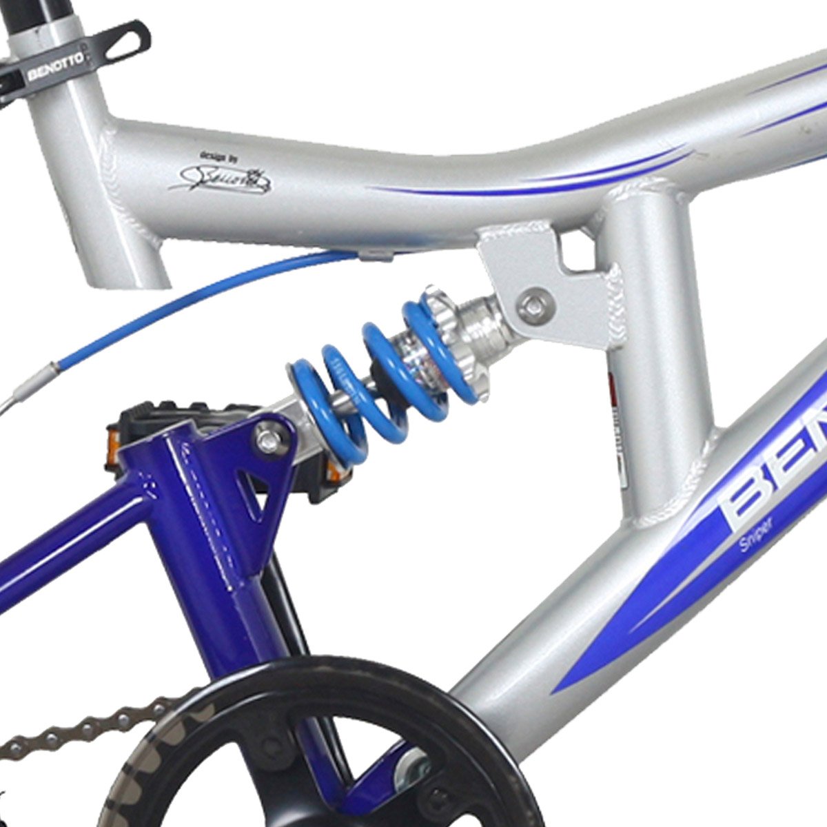 Bicicleta Benotto Montaña Sniper R16 1V. Ds Gris/azul