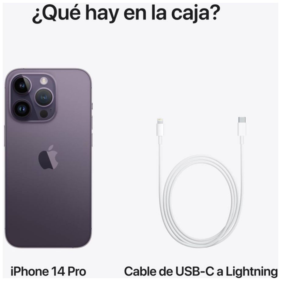 Iphone 14 Pro 128Gb Color Morado Obscuro R9 (Telcel)