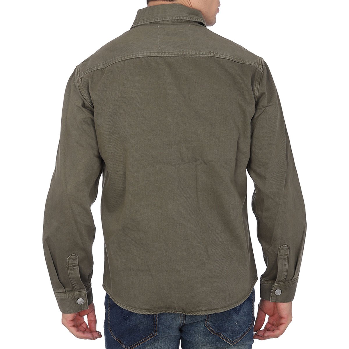 Sobre Camisa Casual Corte Recto Fukka para Hombre
