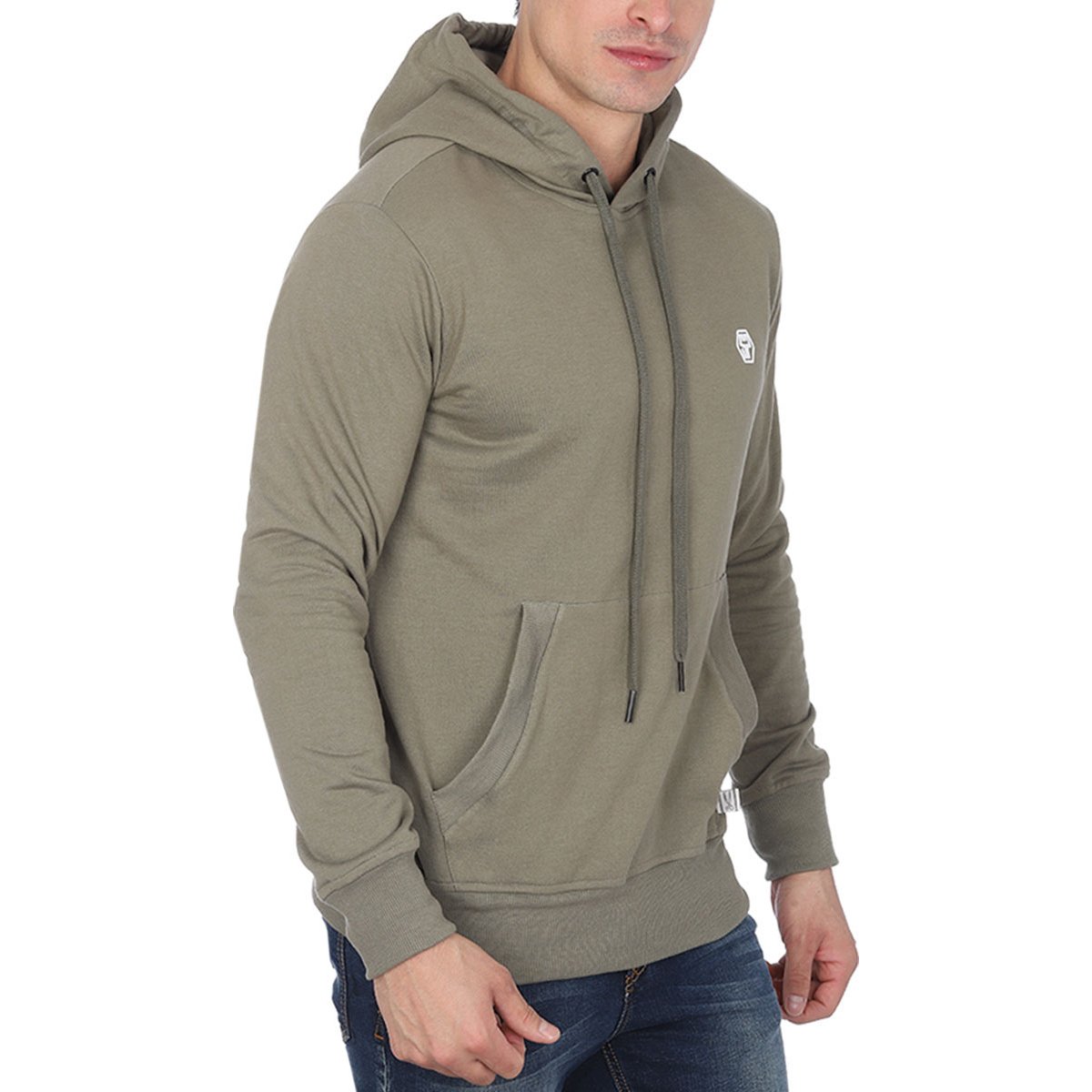 Sudadera Casual Corte Recto Silver Plate para Hombre