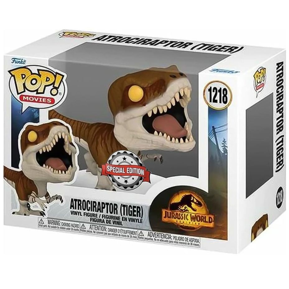 Funko Pop Movies Jurassic World Dominion Atrociraptor (Tiger)