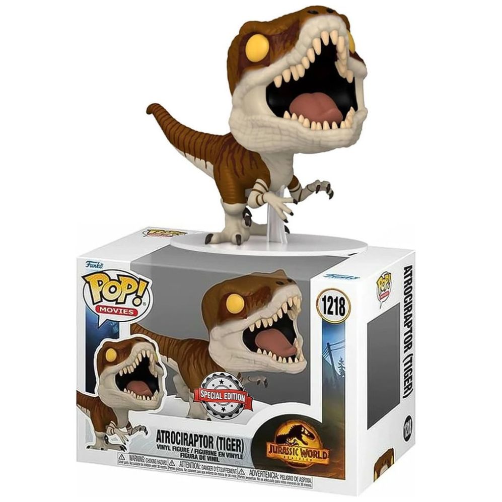 Funko Pop Movies Jurassic World Dominion Atrociraptor (Tiger)