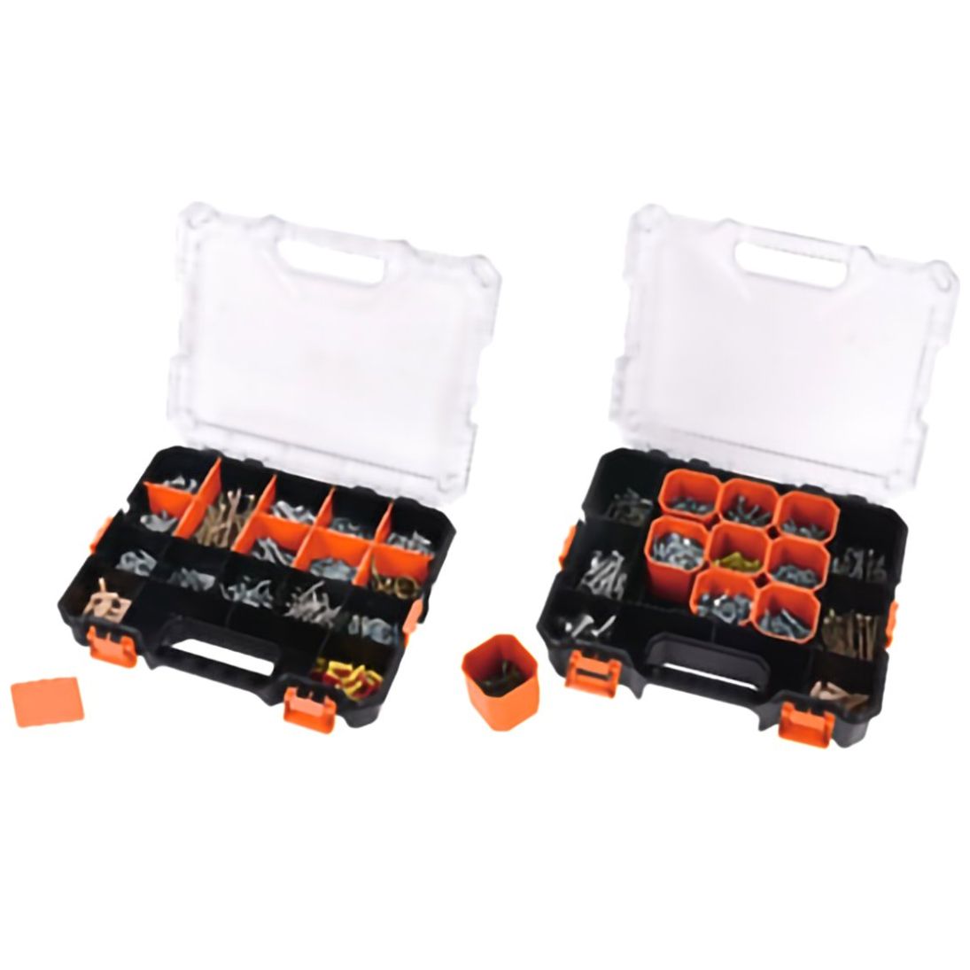 Caja de Organización Tactix 2Pz Apilable 36.5Cm (14.25In.)