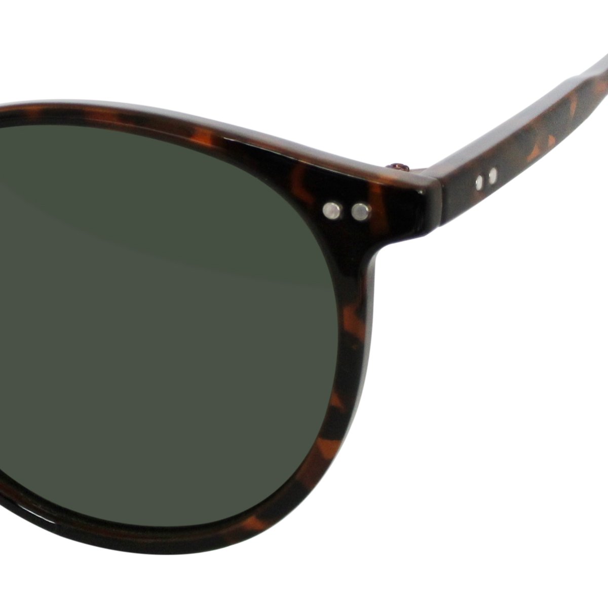 Lentes de Sol Redondos Pasta Carey Micas Verdes Mossimo