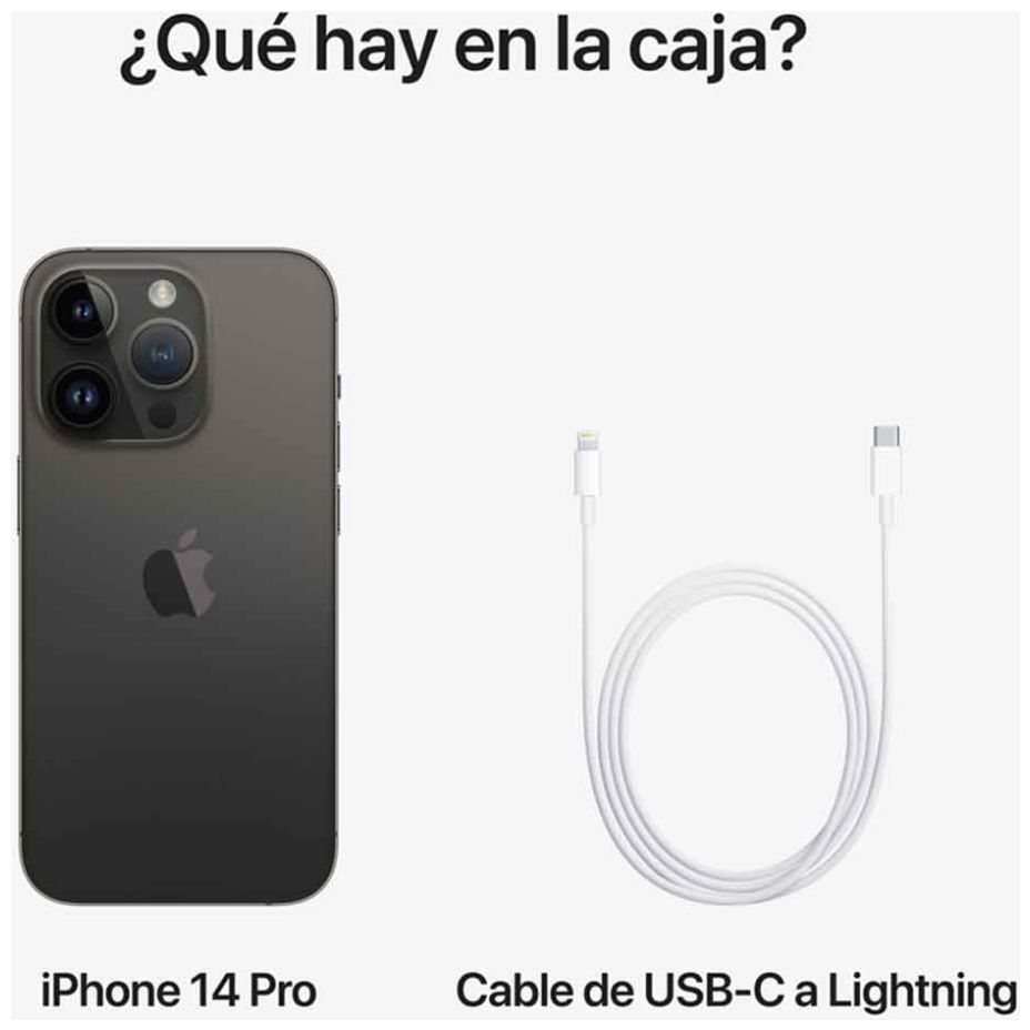 Iphone 14 Pro 128Gb Color Negro Espacial R5 (Telcel)