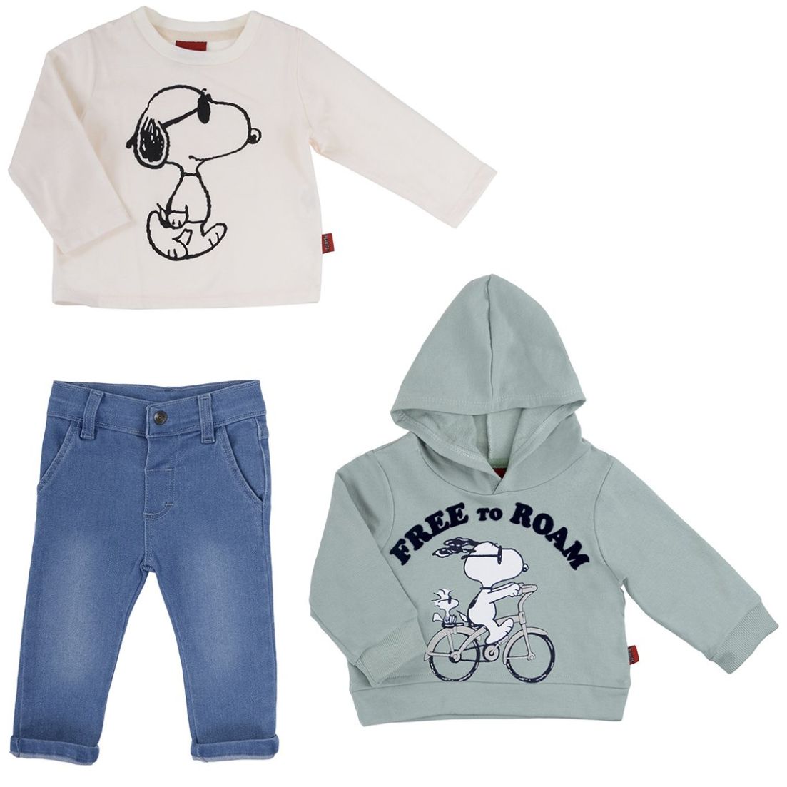 Set de Pantalones marca Snoopy para Bebé Niño