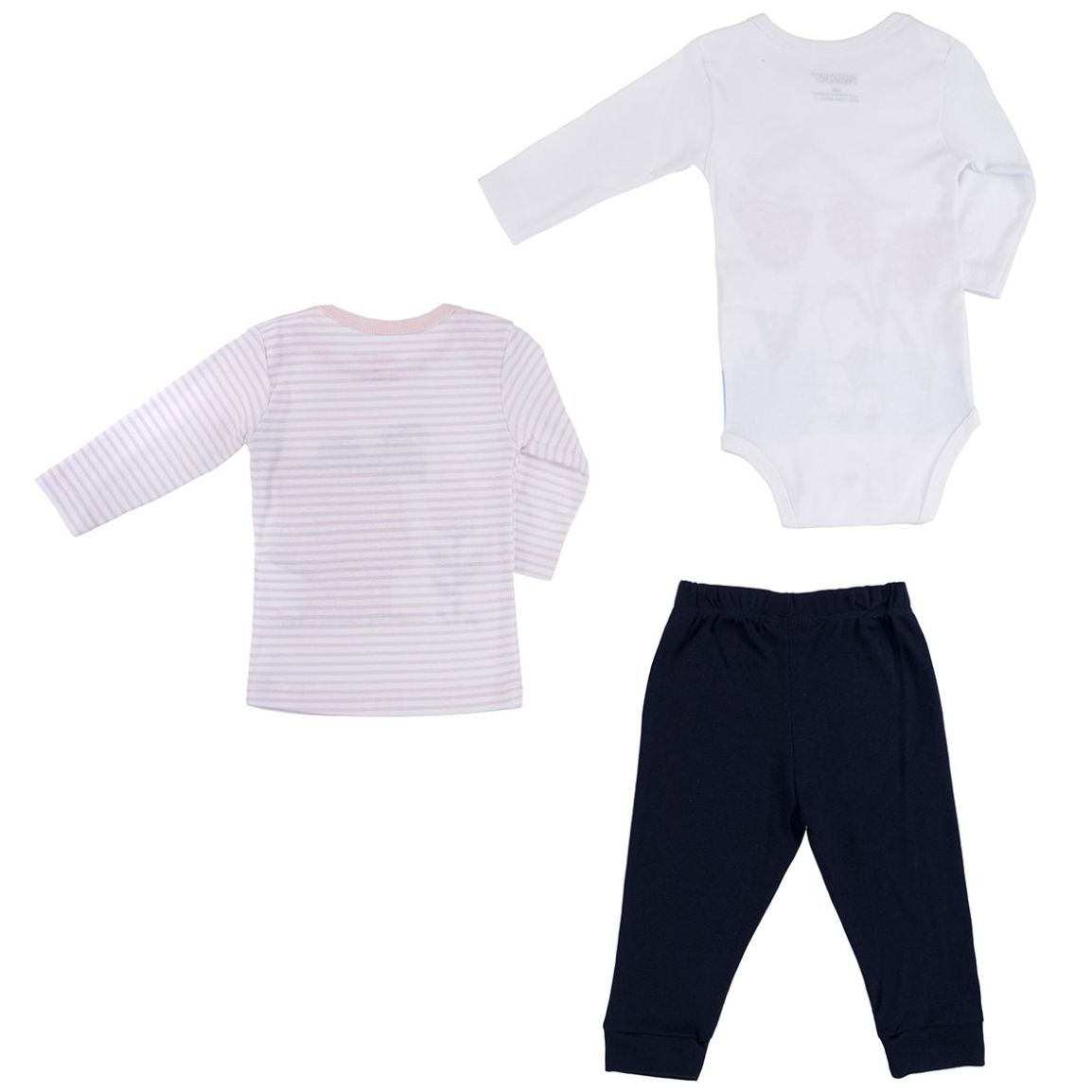 Set 3 Piezas Estampado Y Bordado Snoopy para Bebé