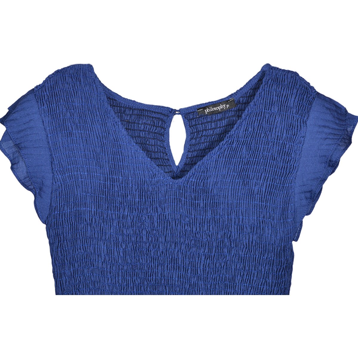 Vestido Largo con Olanes Y Smock de Paleteado Toolman