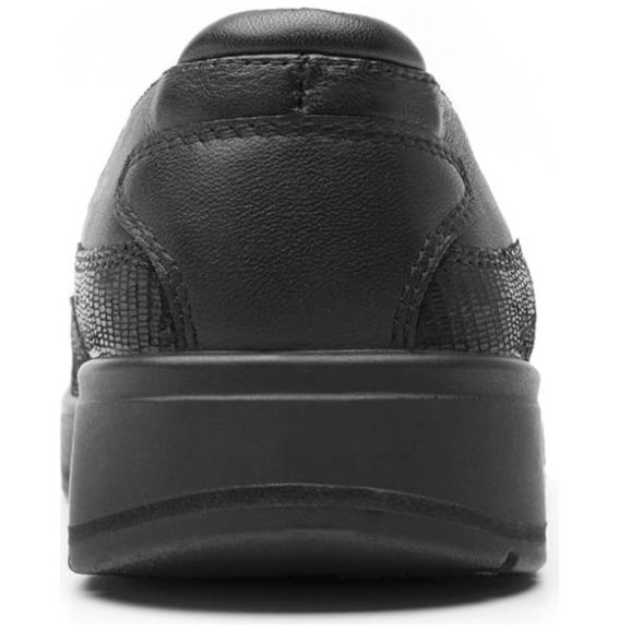 Mocasín Casual para Dama, Elásticos Laterales, Color Negro, Flexi