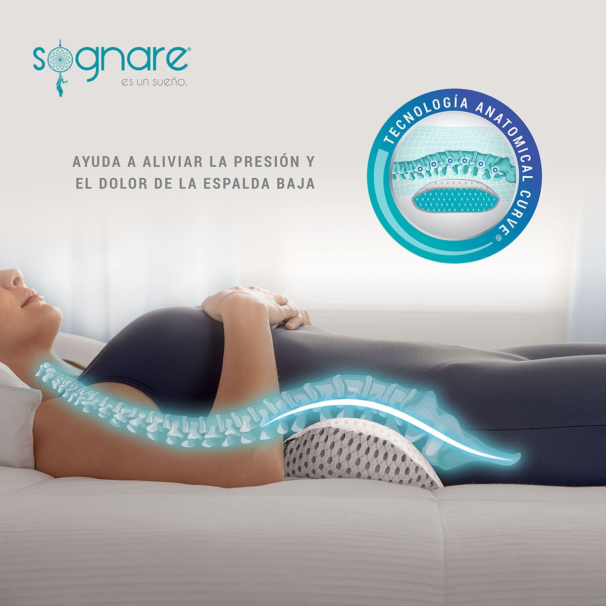 Almohada Sognare Lumbar Fit