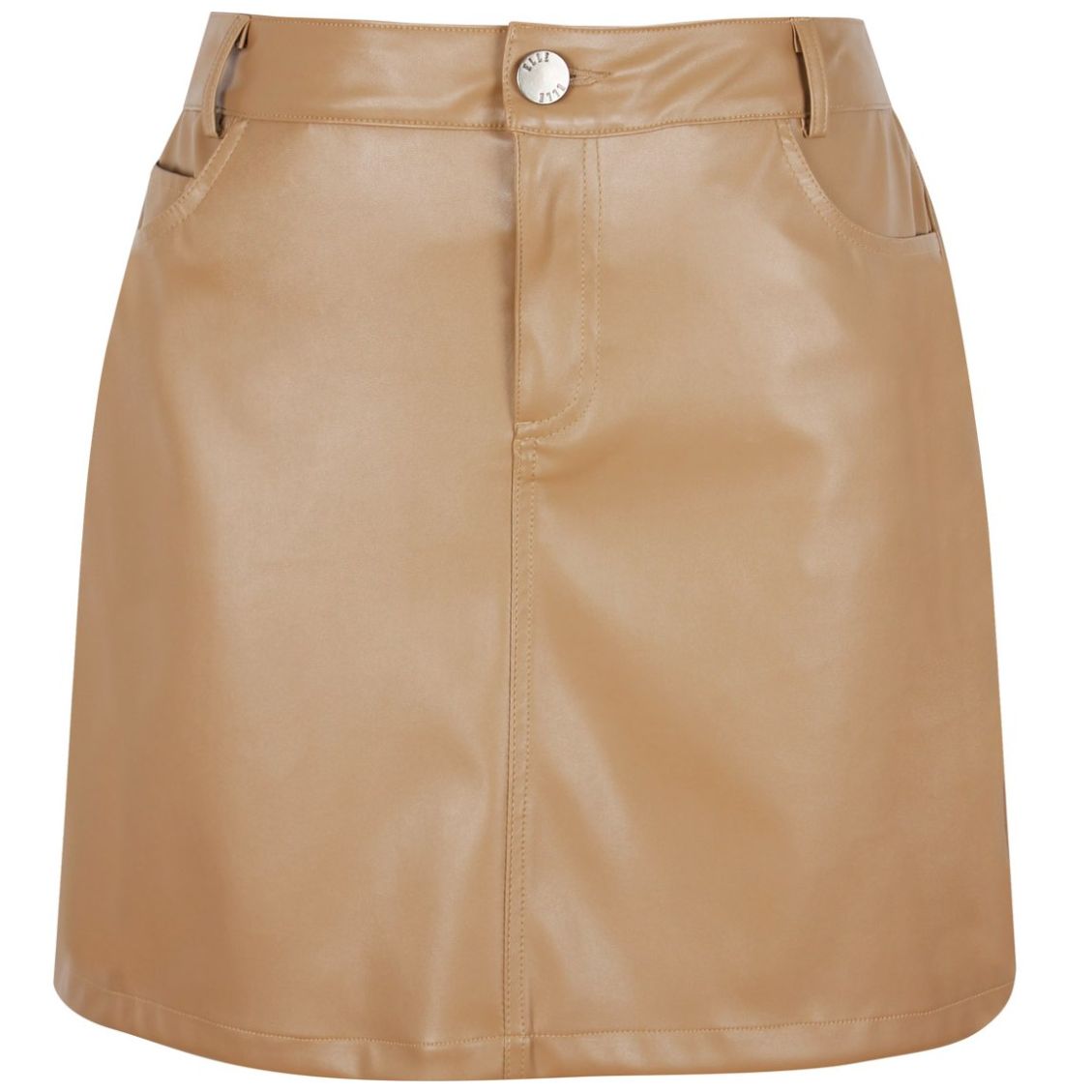 Falda para Mujer Corte a Diseño Vinipiel con Botón Elle