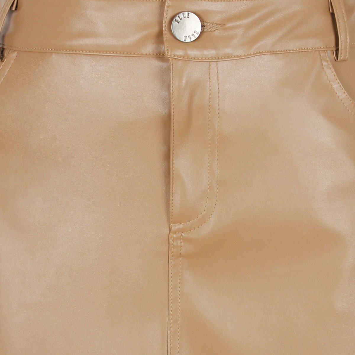 Falda para Mujer Corte a Diseño Vinipiel con Botón Elle