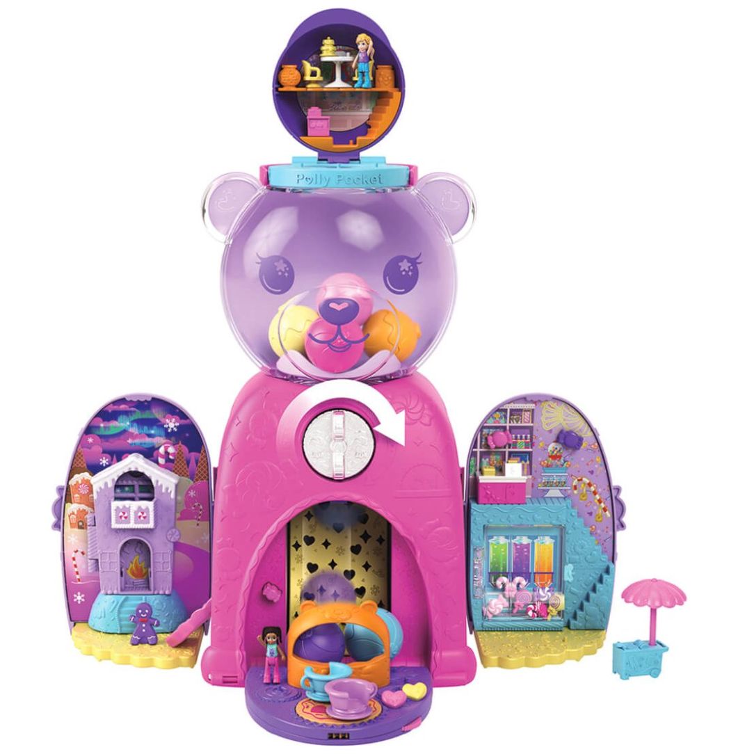 Polly Pocket Muñeca Compacto de Maquina de Dulces de Osito