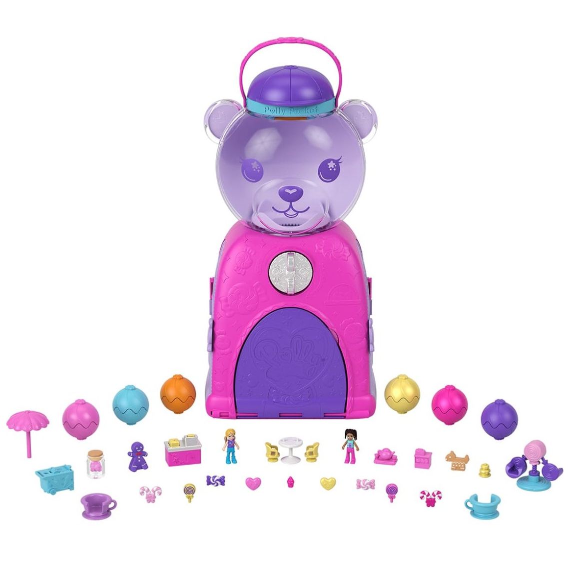 Polly Pocket Muñeca Compacto de Maquina de Dulces de Osito