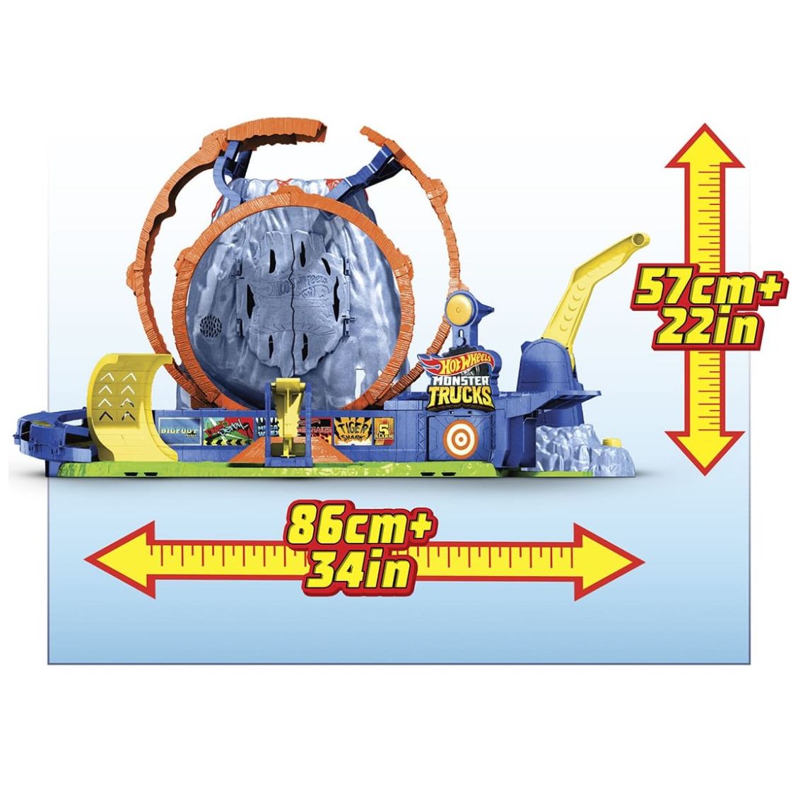 Piesta de Juguete Hot Wheels Temible Explosión Volcánica