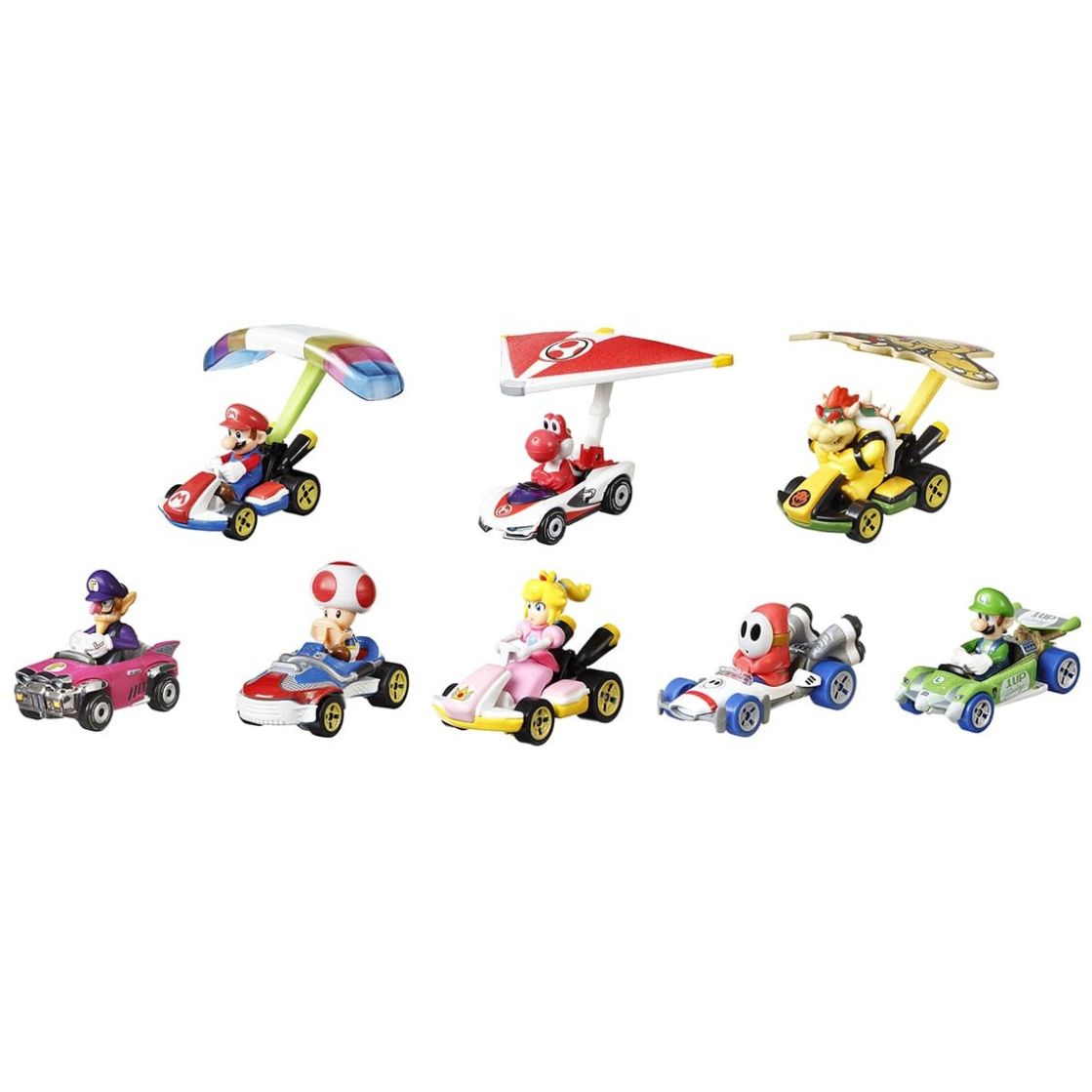 Vehículo de Juguete Hot Wheels Mario Kart Paquete Glider + Die Cast Réplica