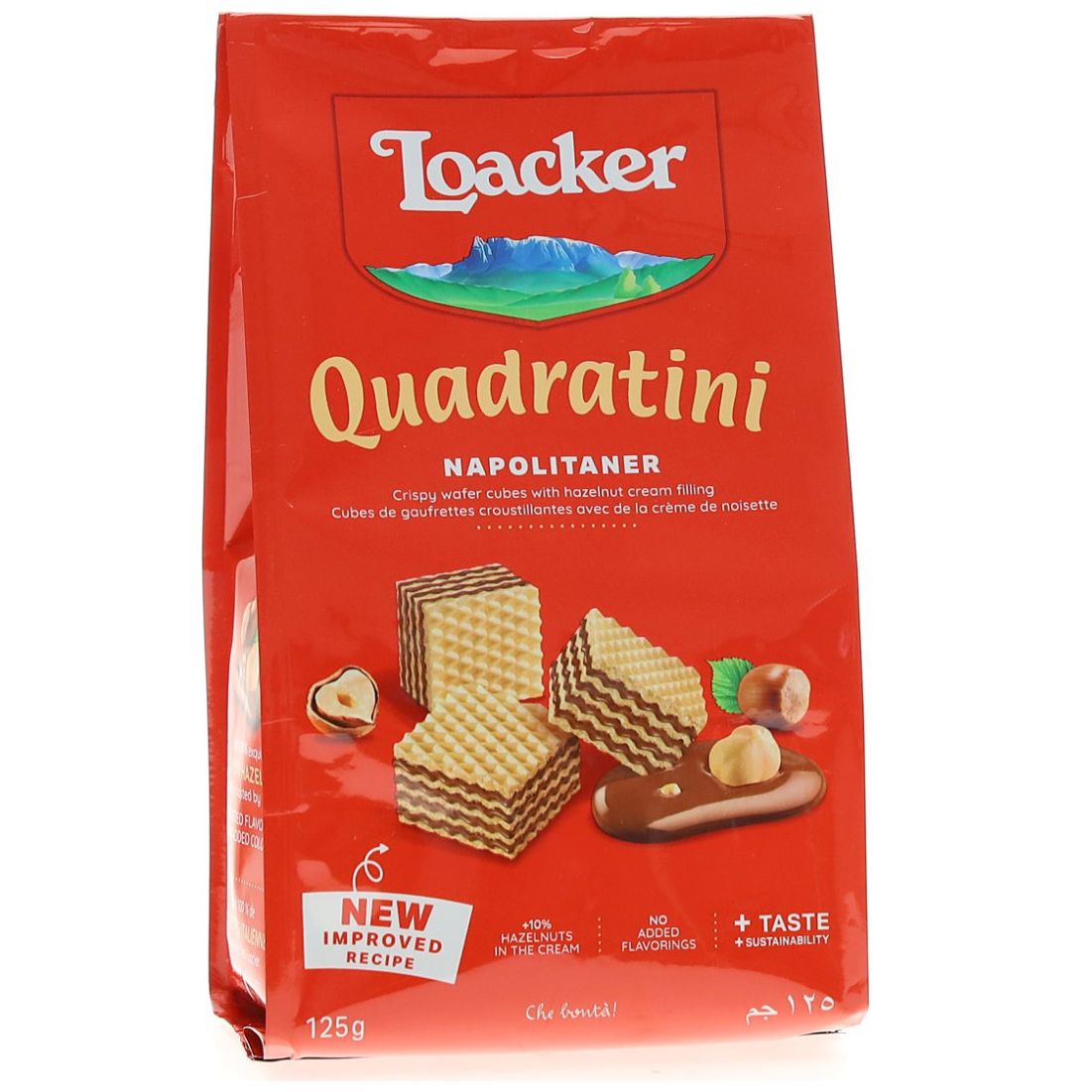 Galletas Loacker Quadratini 125G Napolitaner Loacker