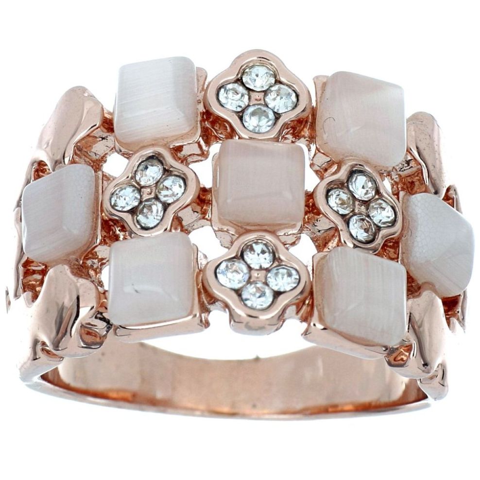 Anillo con Piedra Rosa Camilla