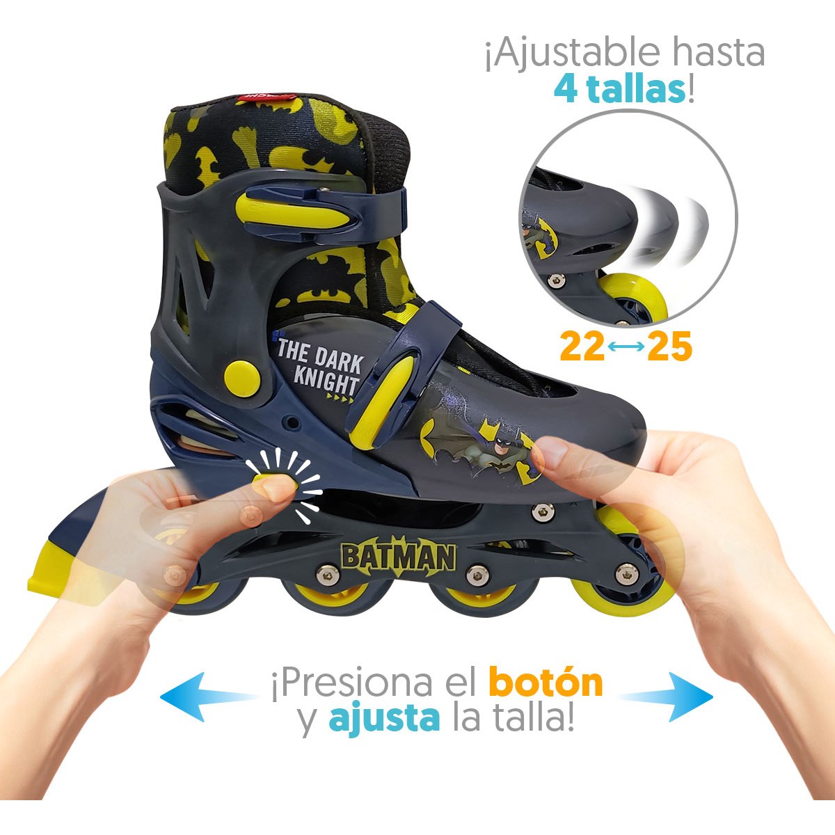 Patines en Linea Ajustables Batan Apache Talla 22 a 25