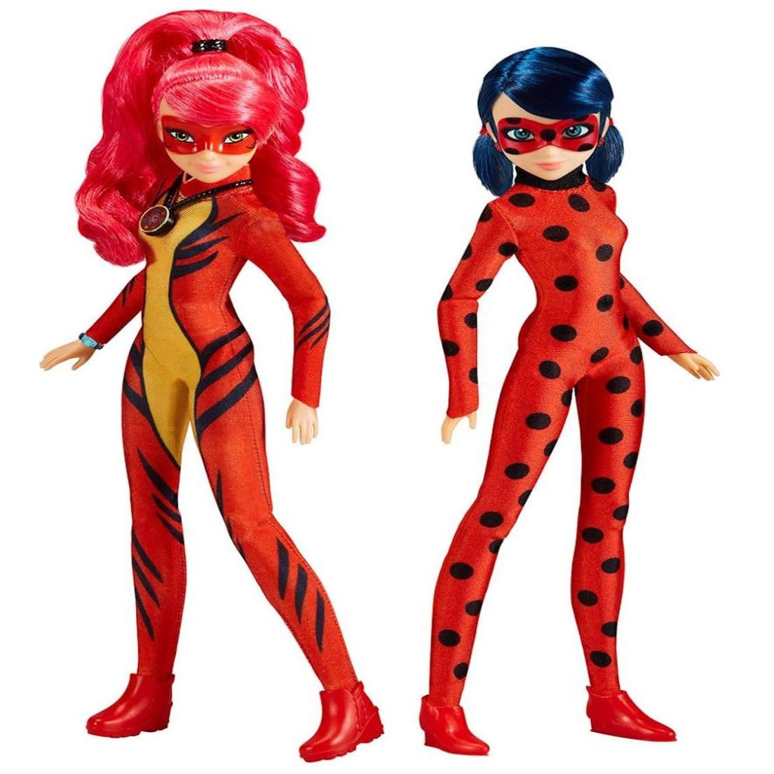 2 Pack Uñecas Ladybug Y Dragonbug Iraculous Ladybug Shangai Bandai