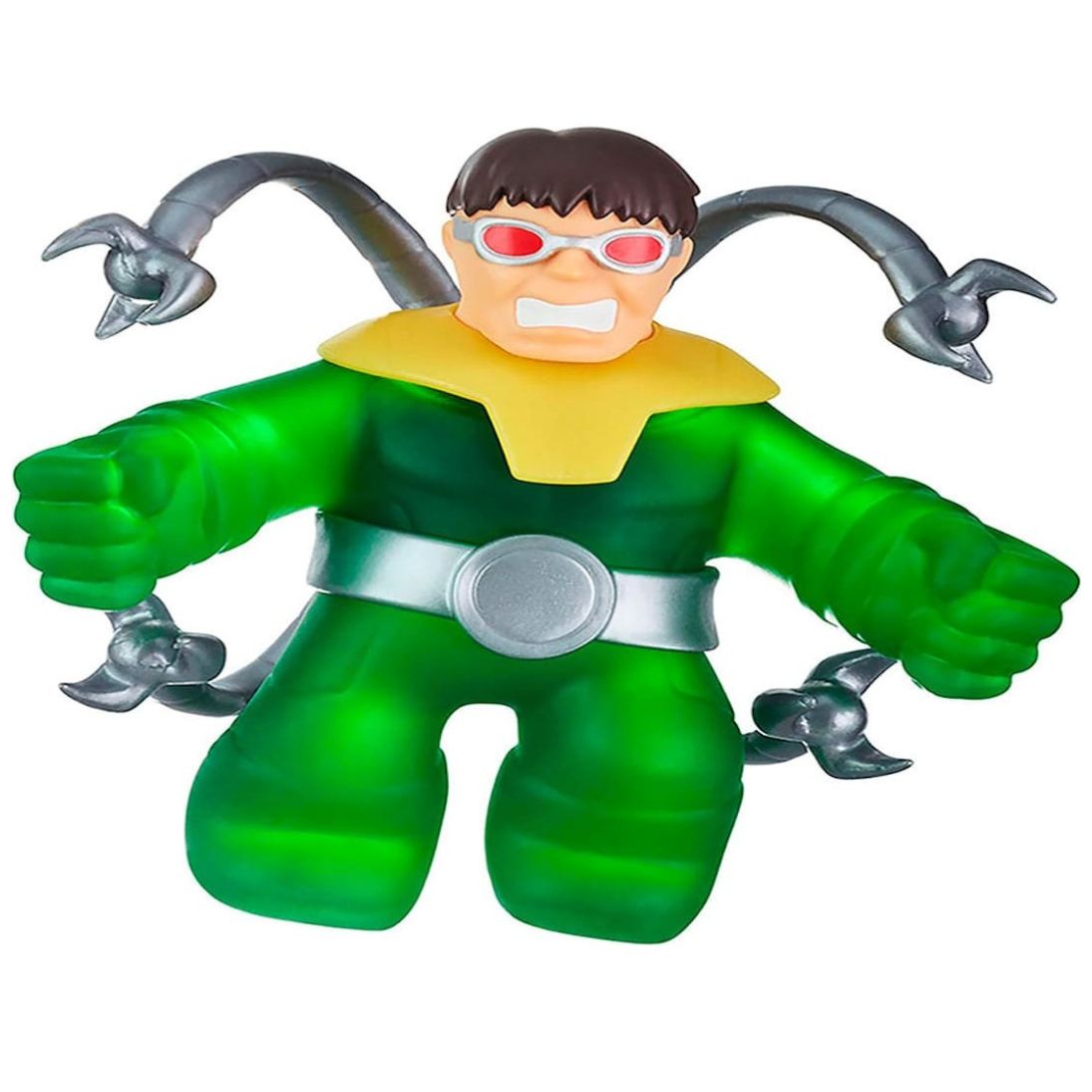 2 Pack Figuras Elásticas Goojitzu Arvel Spideran Vs Dr. Octopus Bandai