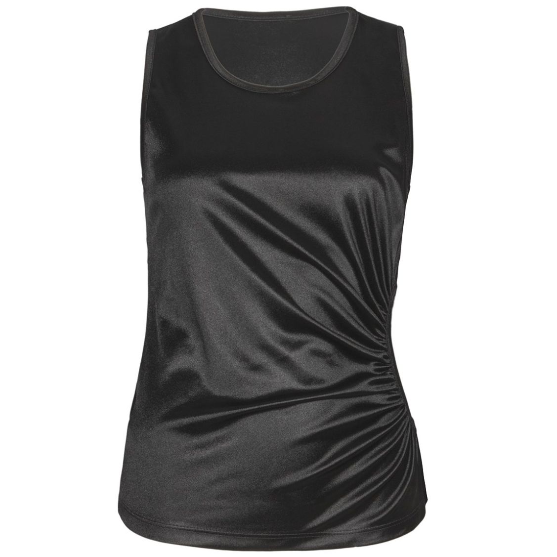 Blusa Sin Manga Abertura en Costado Orange Love