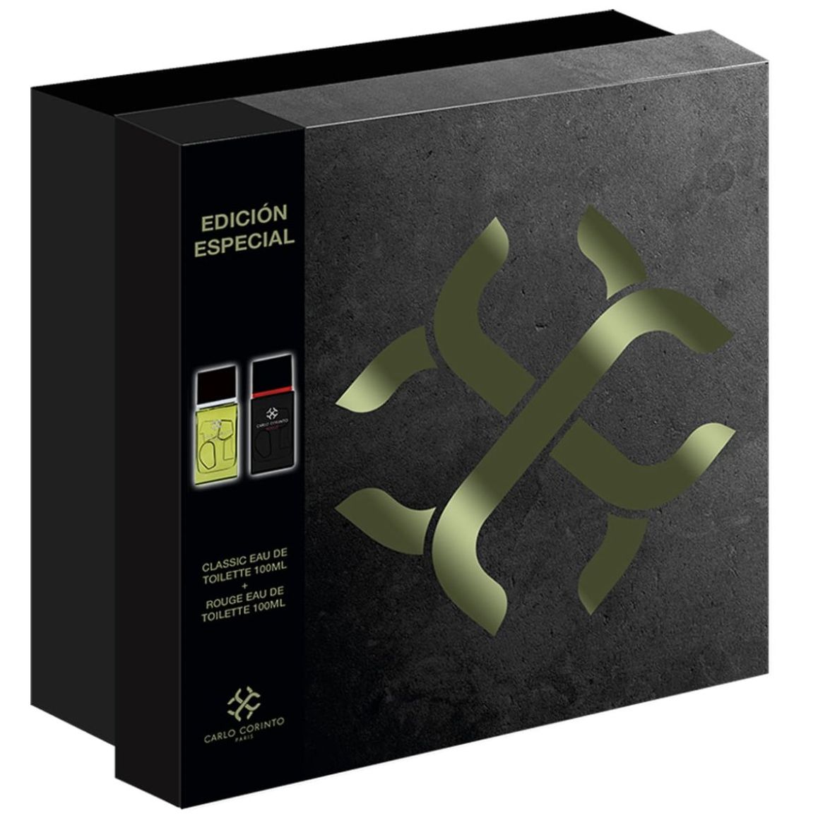 Set Fragancia para para Hombre  Carlo Corinto Classic Edt 100Ml + Rouge Edt 100Ml
