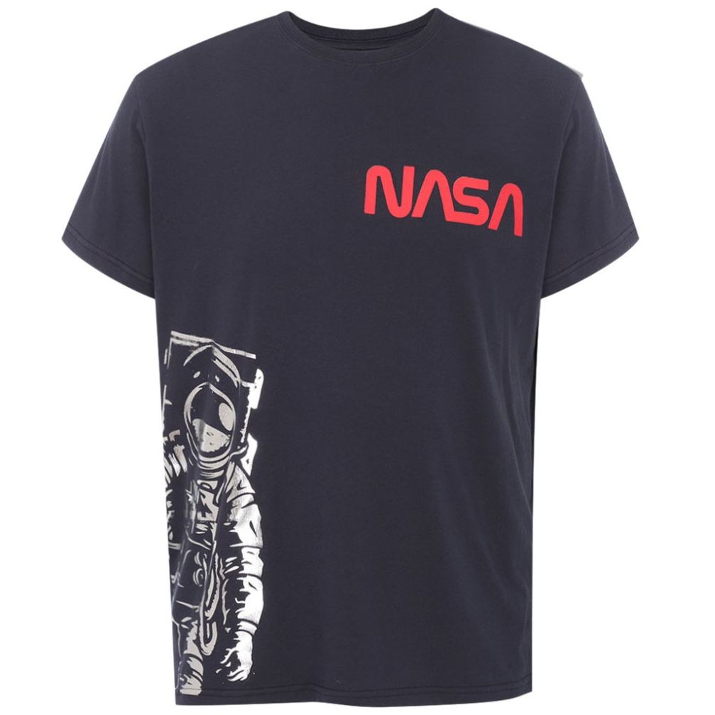 Playera Corte Plus Casual Nasa para Hombre