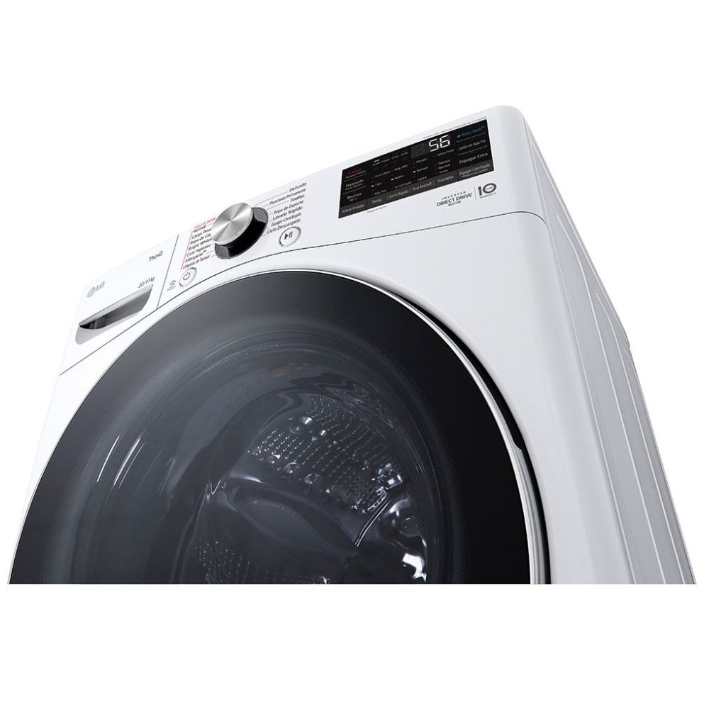 Lavasecadora Lg Carga Frontal 20Kg Wd20Wv26R Blanca