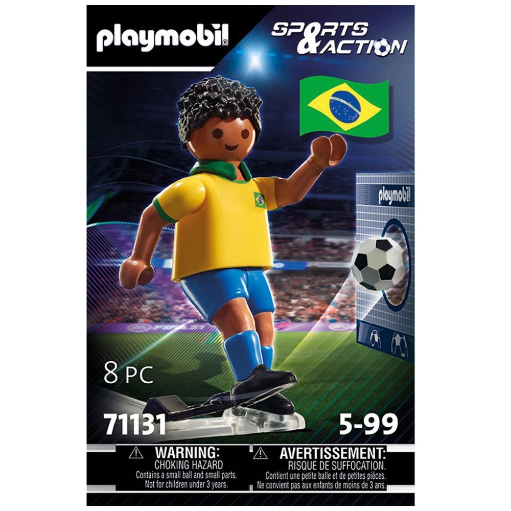 Figura de Jugador de Fútbol Brasil Playmobil