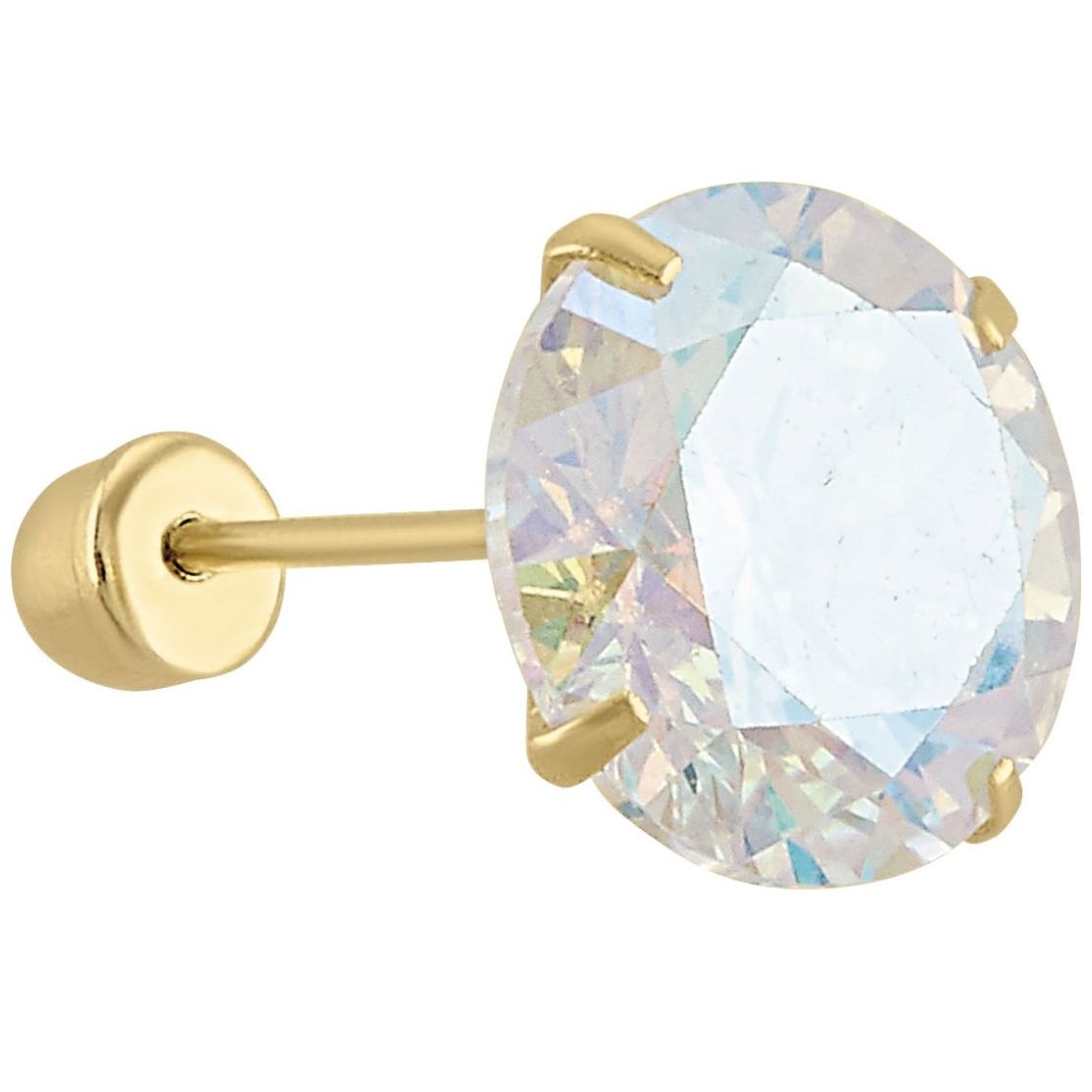 Broquel 14K Recto 7Mm Sabelli