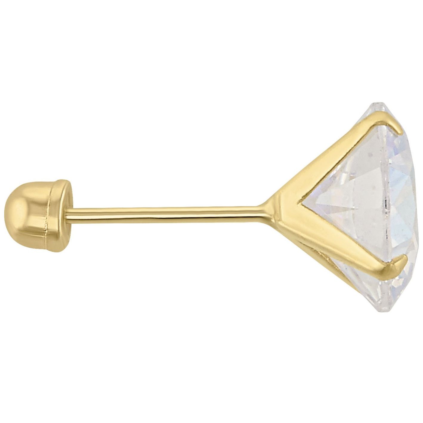 Broquel 14K Recto 7Mm Sabelli