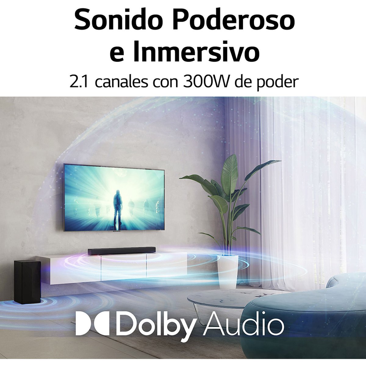 Barra de Sonido LG S40Q 2.1 Canales 300W