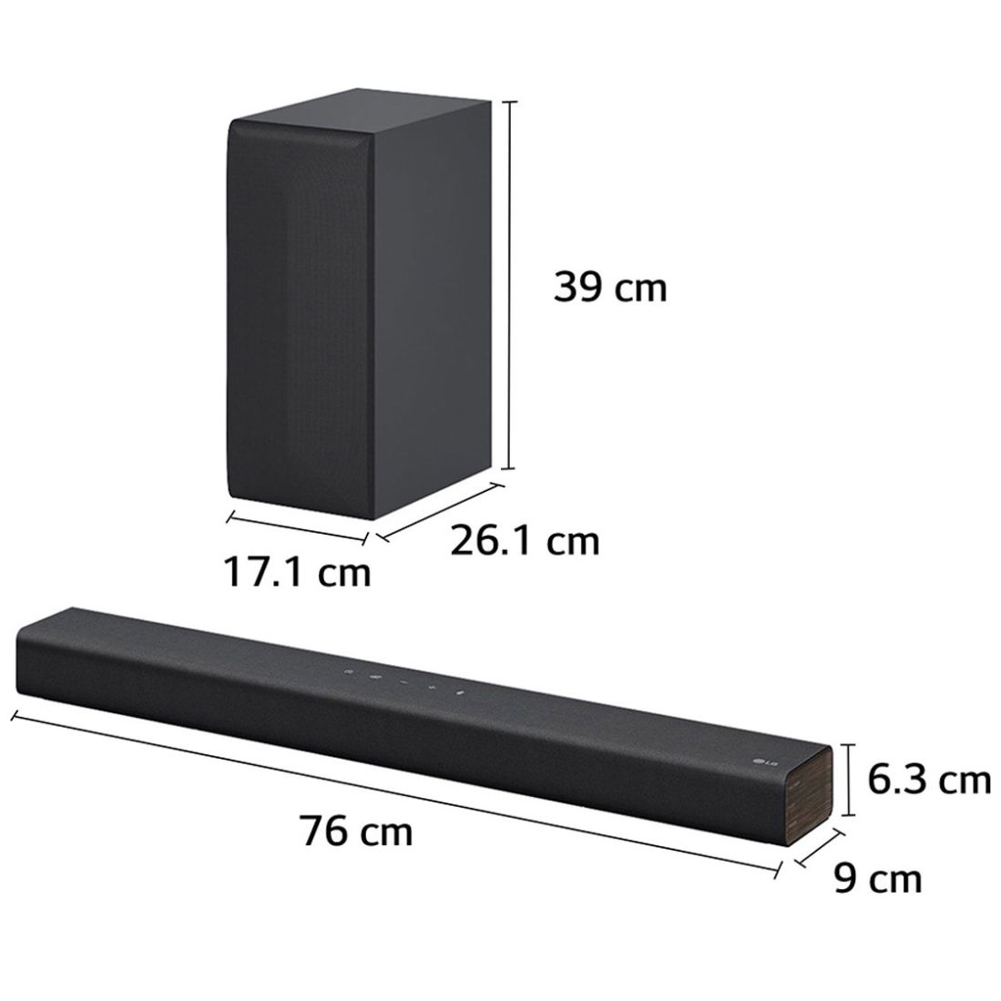 Barra de Sonido LG S40Q 2.1 Canales 300W