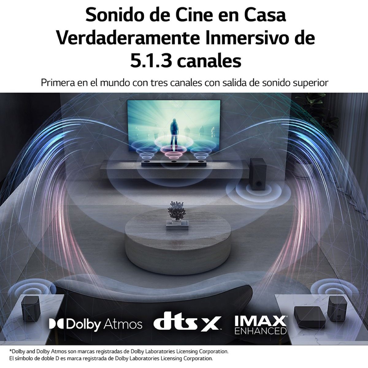 Barra de Sonido LG S80Qr 5.1.3 Canales 620W