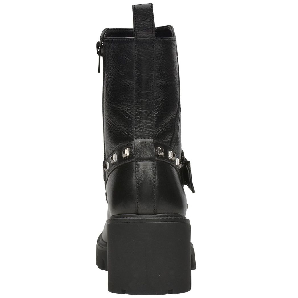 Botín con Hebilla Y Aplicaciones Negro Gillio