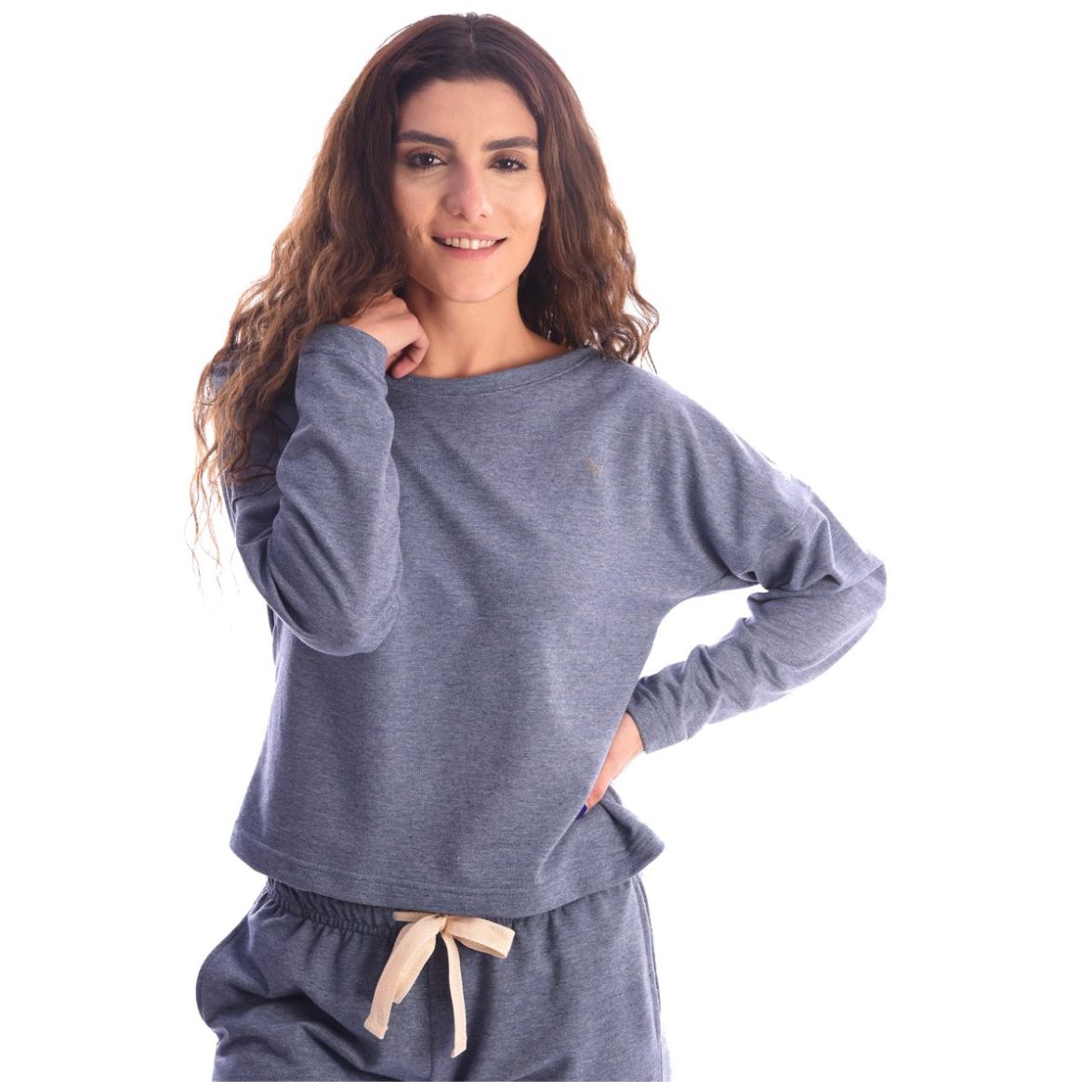 Pijama Playera Manga Larga Y Jogger para Mujer