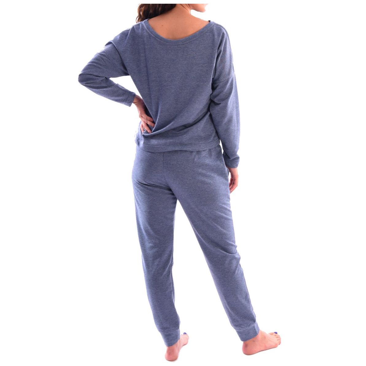 Pijama Playera Manga Larga Y Jogger para Mujer