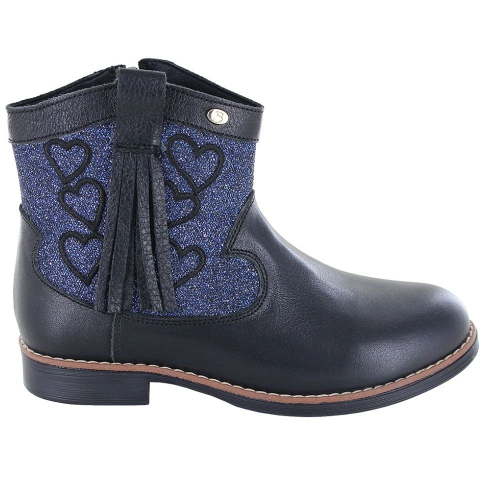 Botín Vaquero 19-23 Negro Coqueta para Niña