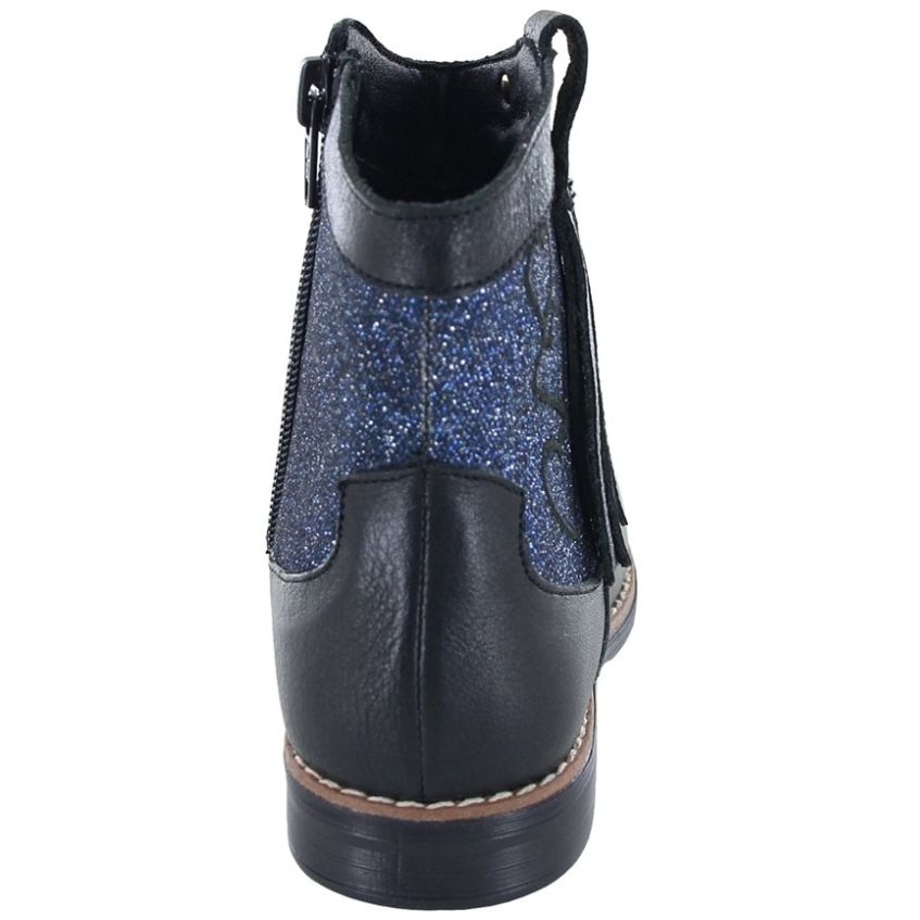 Botín Vaquero 19-23 Negro Coqueta para Niña