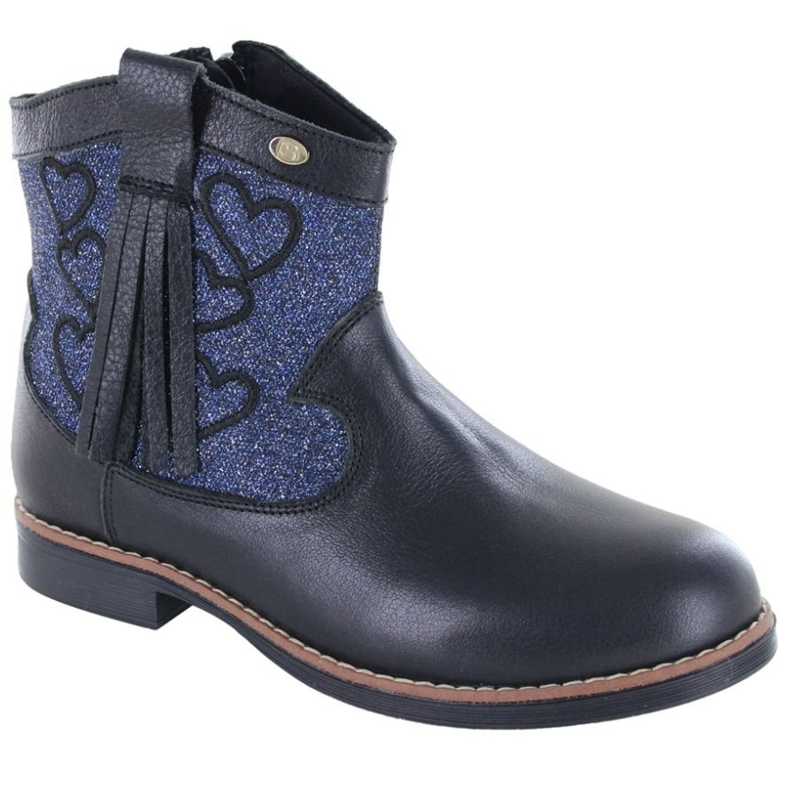 Botín Vaquero 19-23 Negro Coqueta para Niña