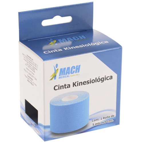 Cinta Kinesiológica Azul Mach Medical
