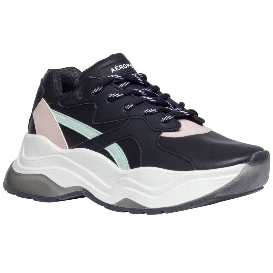 Tenis Casual Urbano Negro Aeropostale